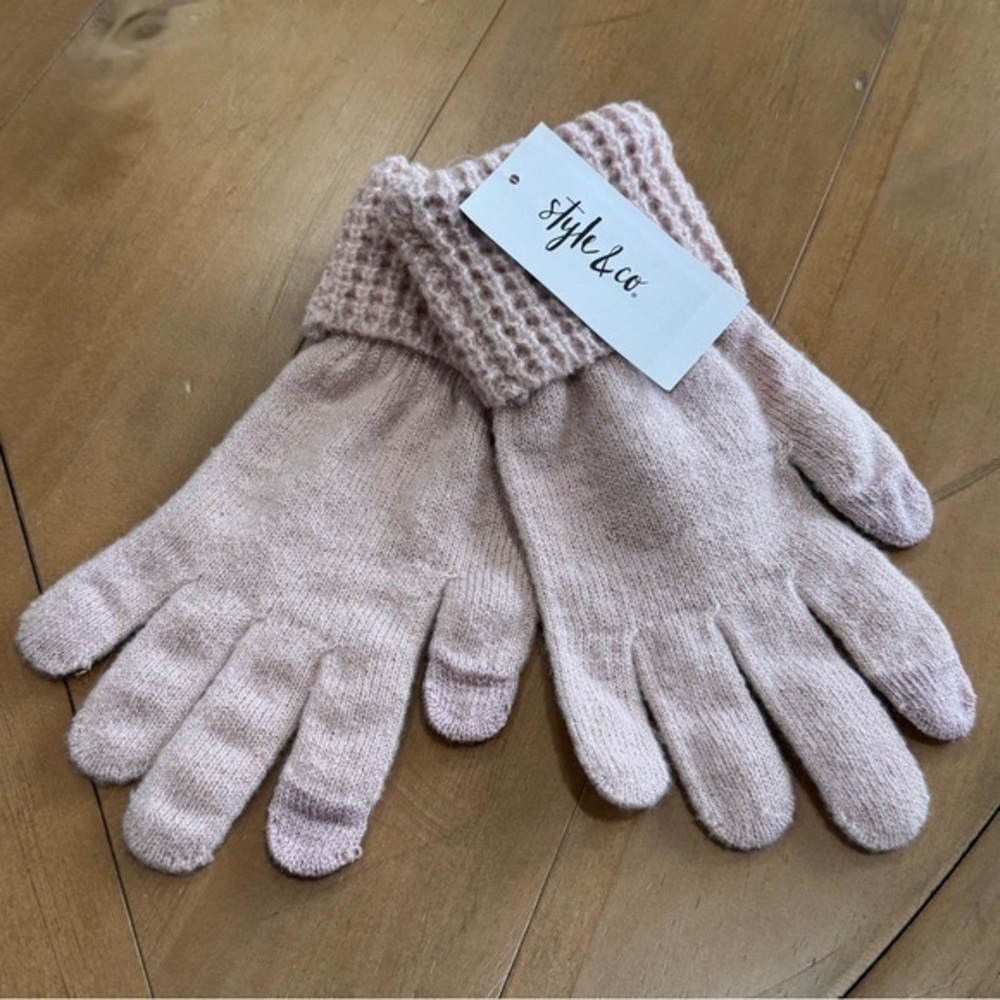 Bundle 5 Pair Style & Co Rib Solid Gloves With Lurex